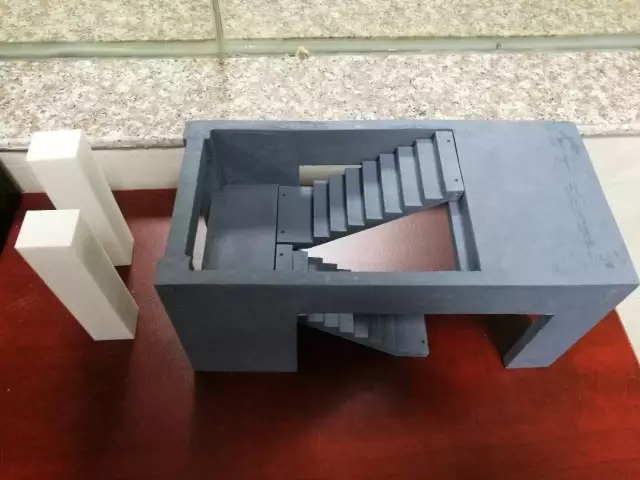 含有預制梯板的樓梯間3D模型